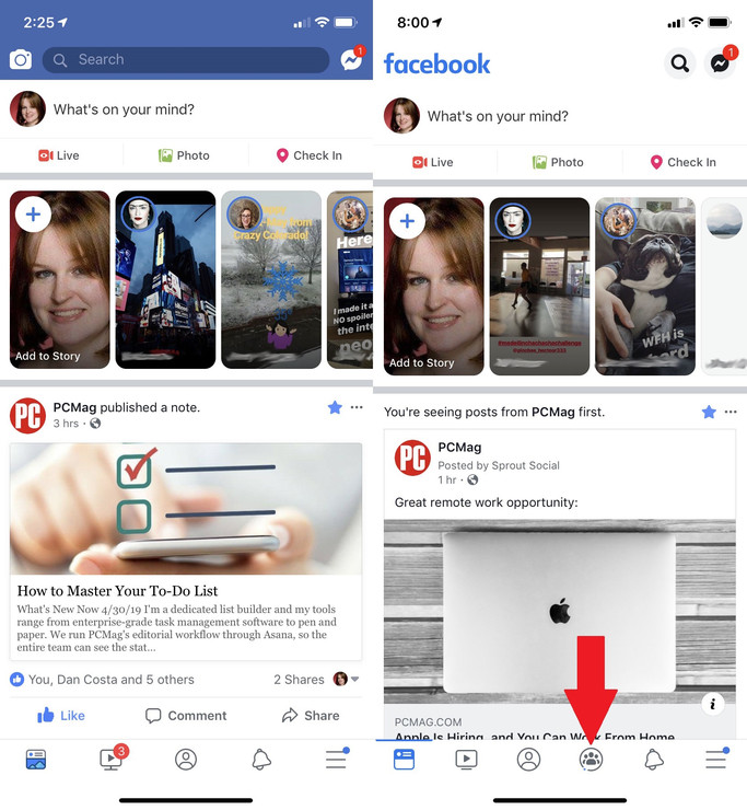 Новый дизайн и функции Facebook Новый дизайн и функции Facebook