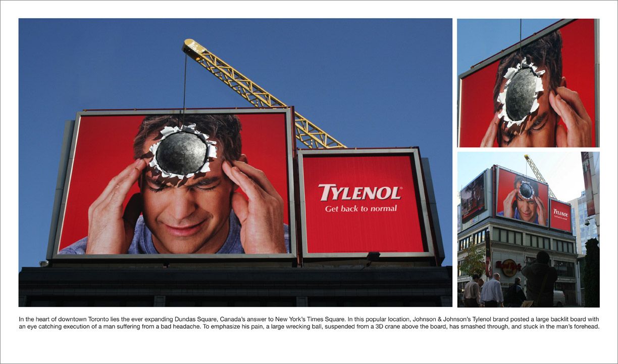 Еще один пример объема - в этот раз рекламируются таблетки от головной боли Еще один пример объема - в этот раз рекламируются таблетки от головной боли