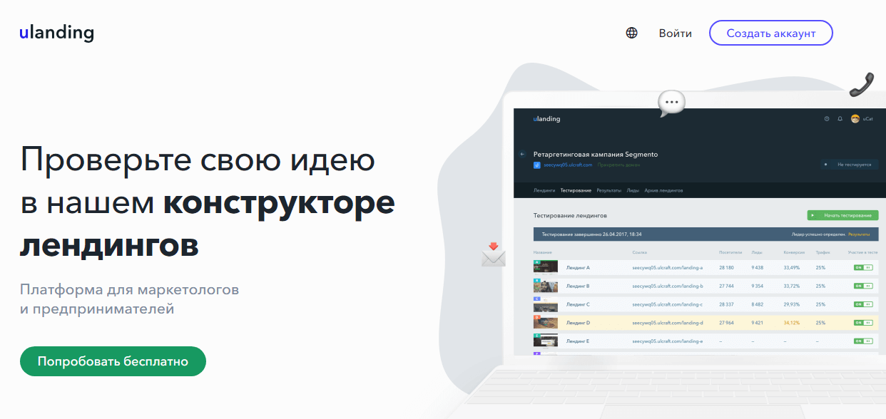 Конструкторы лендингов: 9 лучших платформ