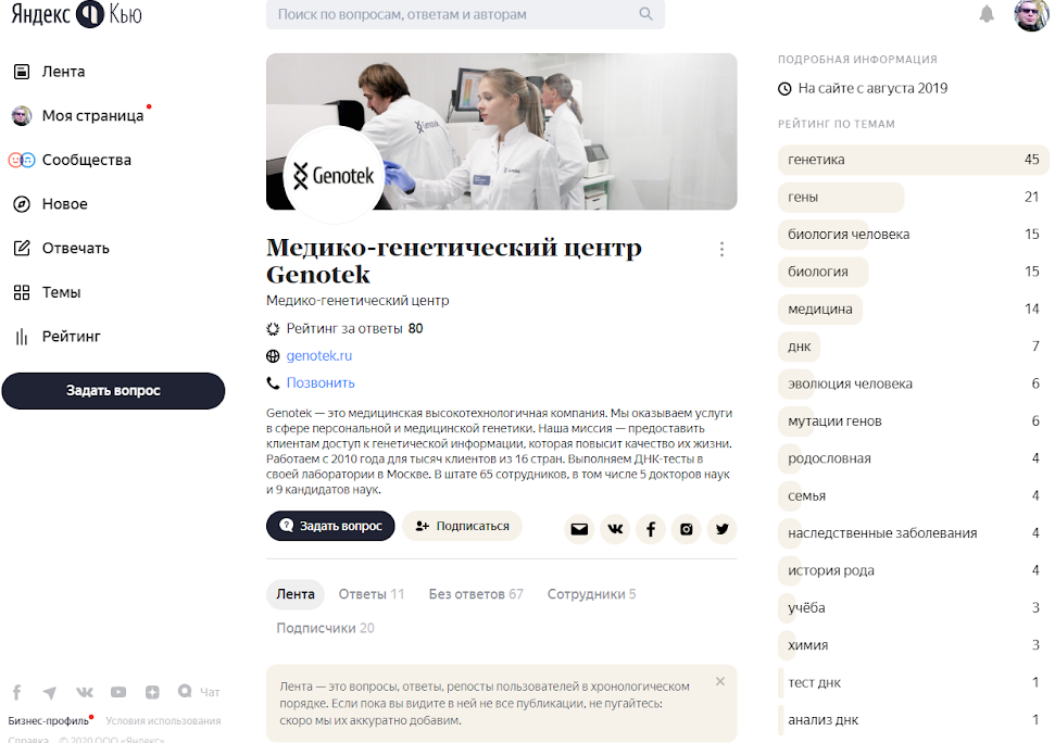 Сервис Яндекс.Кью как инструмент развития бизнеса